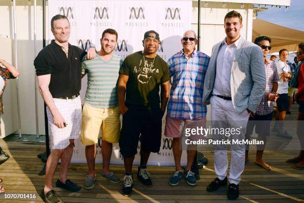 Matt Morchower, Ben Borodach, Ja Rule, Rob Rosenblatt and Billy McFarland attend Magnises Summer Bash at Gurney's Inn on July 26, 2014 in Montauk, NY.