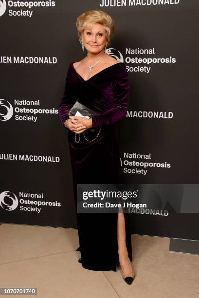 Angela Rippon attends the Julien Macdonald Fashion Show for National Osteoporosis Society at Lancaster House on November 21, 2018 in London, England.