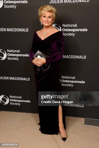 Angela Rippon attends the Julien Macdonald Fashion Show for National Osteoporosis Society at Lancaster House on November 21, 2018 in London, England.