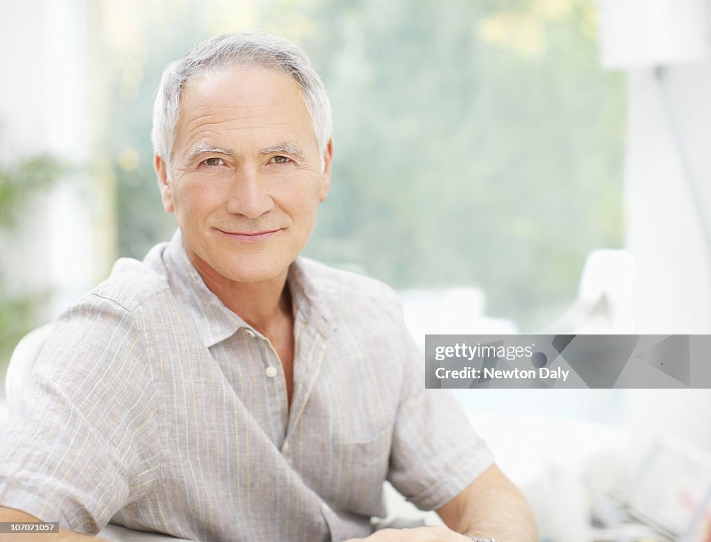 Portrait of senior man, smiling
