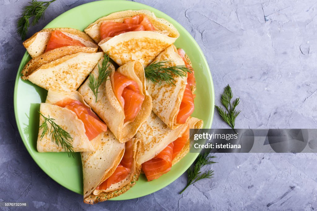 Smoked salmon appetizer
