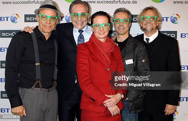 Actor Heiner Lauterbach , members of the jury Karsten Lereuth, CEO of BT, Tanja Brinks of Schueco, Martin J. Krug , initiator and organizer of the...