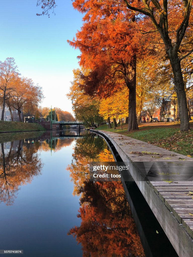 Canal in Utrecht, Nederland