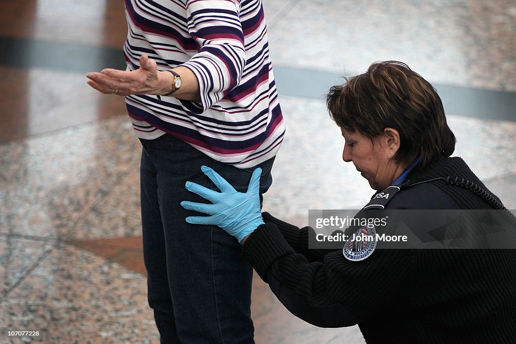 TSA Screens Passengers At Denver International Airport