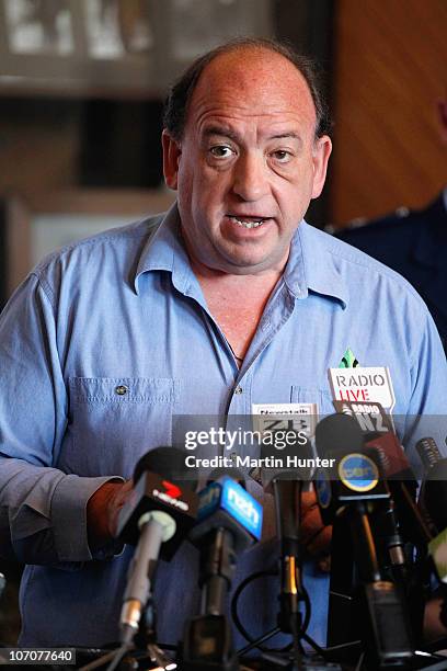 Of Pike River Coal Mine Peter Whittall speaks at a media briefing on November 23, 2010 in Greymouth, New Zealand. Police authorities confirmed two...