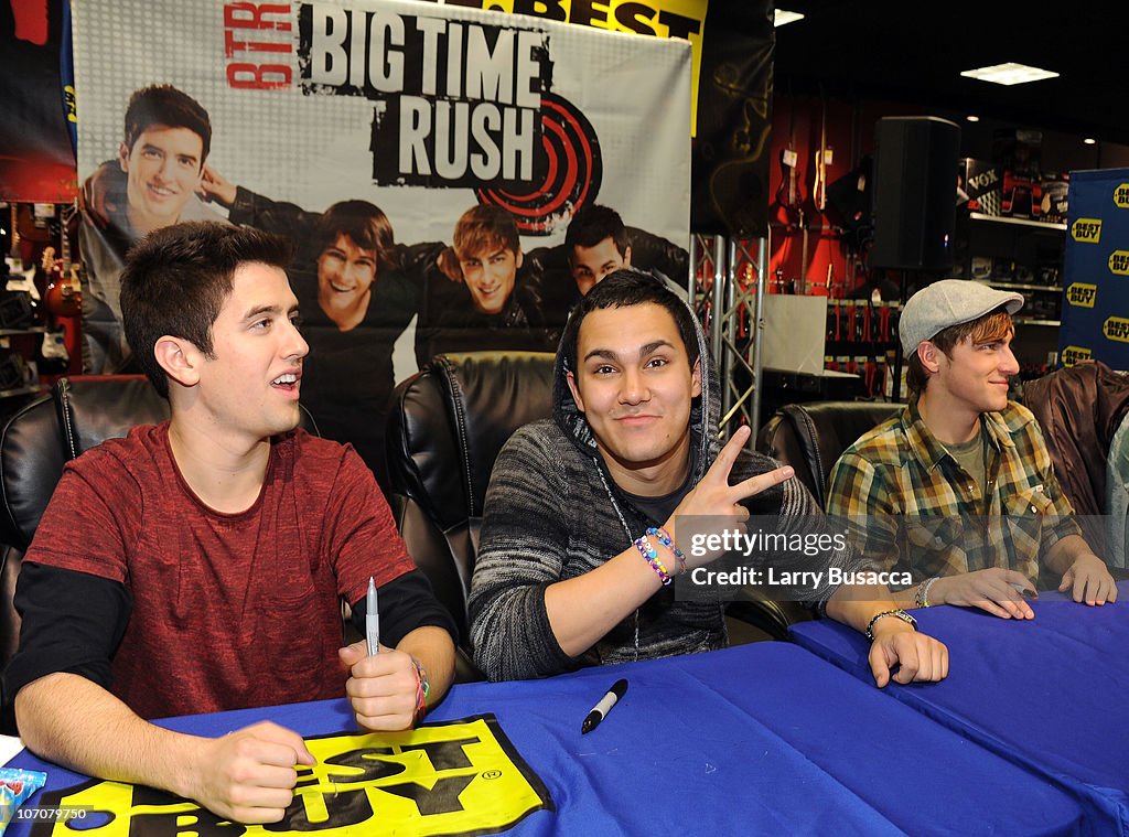 Nickelodeon's Big Time Rush Best Buy Store Appearance