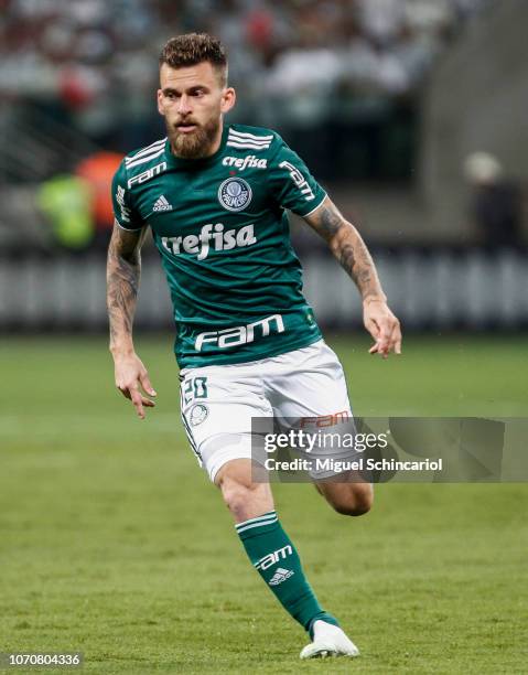 Lucas Lima of Palmeiras in action during a match between Palmeiras and America MG at Allianz Parque on November 21, 2018 in Sao Paulo, Brazil.