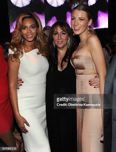 Beyonce Knowles, designer Lorraine Schwartz and Blake Lively attends orraine Schwartz "2BHAPPY" Jewelry Collection launch at Lavo on November 22,...