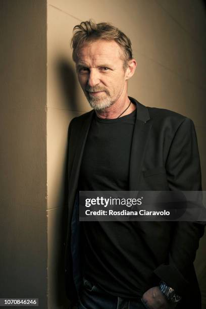 Norwegian writer Jo Nesbo poses on December 8, 2018 in Como, Italy.