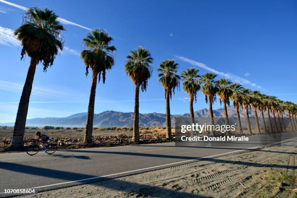 General views of bikers on course during the IRONMAN 70.3 Indian Wells La Quinta on December 9, 2018 in Indian Wells, California.