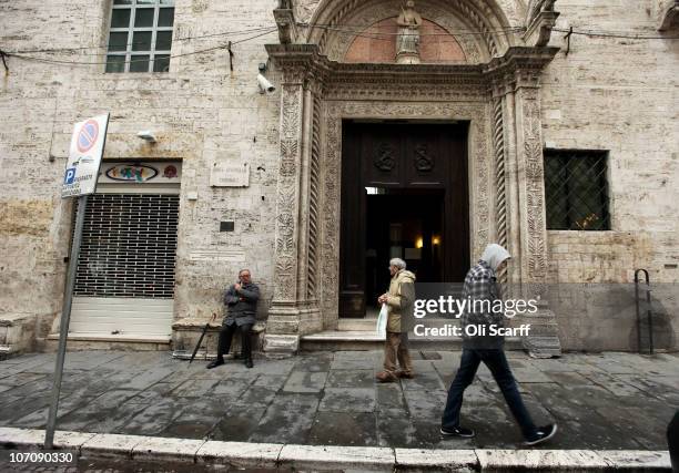 General view of Perugia's Court of Appeal where Amanda Knox and Raffaele Sollecito will appear tomorrow to appeal their murder convictions on...