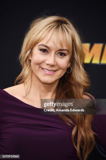 Actress Megyn Price arrives at the premiere of Paramount Pictures' "Bumblebee" at the TCL Chinese Theatre on December 9, 2018 in Hollywood,...