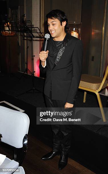 Pablo Ganguli attend the Liberatum dinner hosted by Ella Krasner in honour of Sir V.S. Naipaul at The Landau in The Langham Hotel on November 23,...