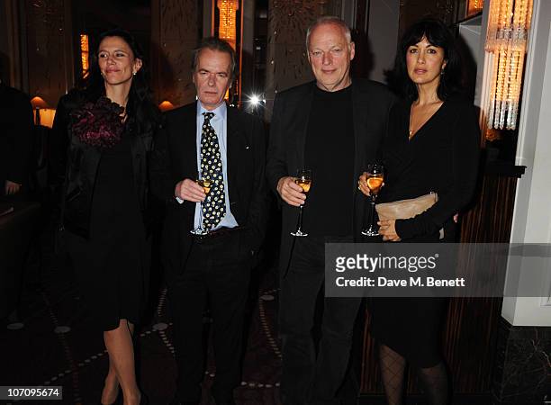 Martin Amis, David Gilmour and Polly Samson attend the Liberatum dinner hosted by Ella Krasner and Pablo Ganguli in honour of Sir V.S. Naipaul at The...