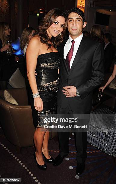 Ella Krasner and Nadir Naipaul attend the Liberatum dinner hosted by Ella Krasner in honour of Sir V.S. Naipaul at The Landau in The Langham Hotel on...