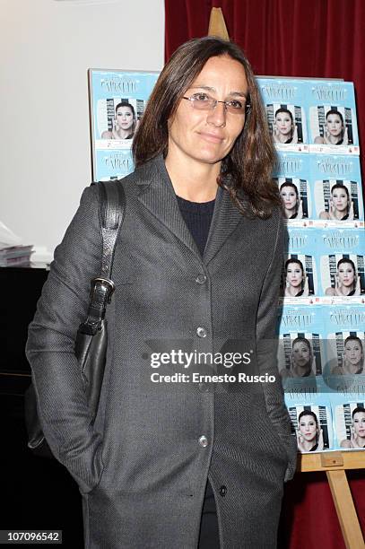 Mariasole Tognazzi attends the "A Letto Dopo Il Carosello" theatre premiere at Teatro 7 on November 23, 2010 in Rome, Italy.