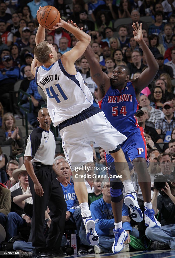 Detroit Pistons v Dallas Mavericks