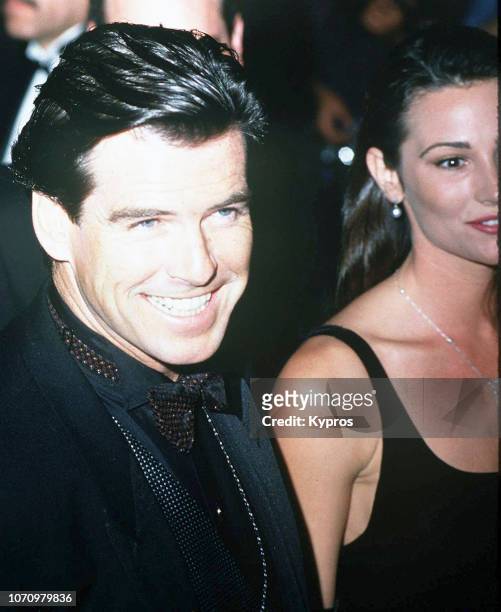 Irish-American actor, film producer, and activist Pierce Brosnan and American journalist, author, television host, glamour model and actress Keely...