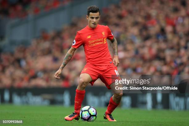 24th September 2016 - Premier League - Liverpool v Hull City - Philippe Coutinho of Liverpool - .
