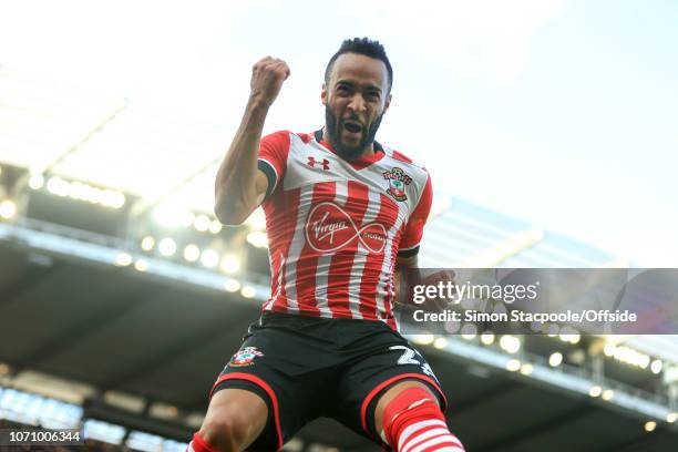 23rd October 2016 - Premier League - Manchester City v Southampton - Nathan Redmond of Southampton celebrates after scoring their 1st goal - .