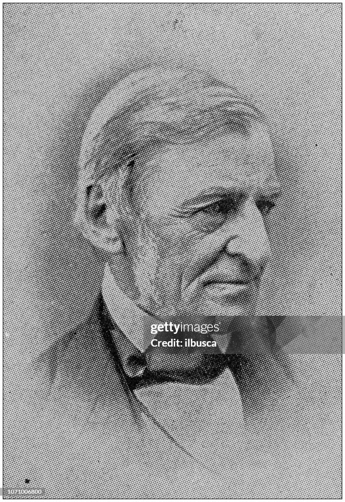 Antique photograph: Ralph Waldo Emerson