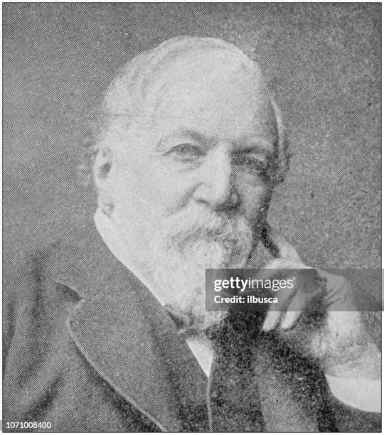 antique photograph: browning - john browning stock illustrations