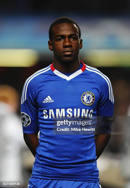 Gael Kakuta of Chelsea looks on during the UEFA Champions League Group F match between Chelsea and MSK Zilina at Stamford Bridge on November 23, 2010...
