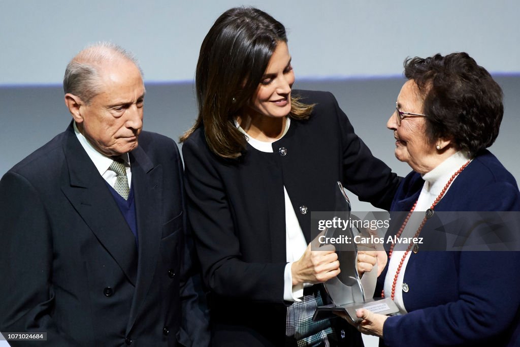 Queen Letizia of Spain Attends 'Integra Awards By BBVA'