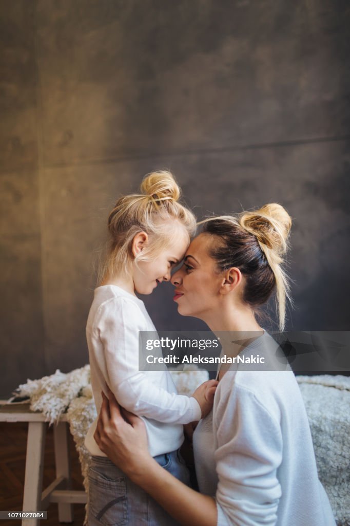 Moments de mère fille
