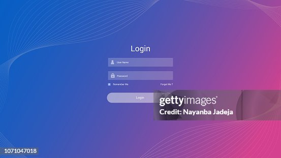 Login form user interface vector Login form user interface vector