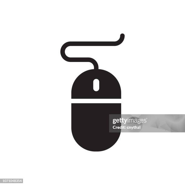 computer mouse icon - mouse pointer stock illustrations