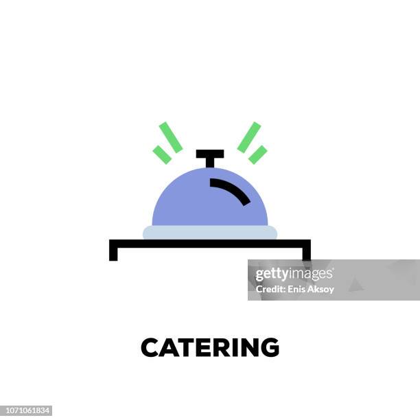 catering-ikone - buffet table stock-grafiken, -clipart, -cartoons und -symbole