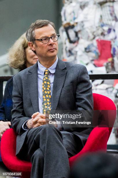 Hugh Fearnley-Whittingstall attends a Waste-To-Wealth Summit at Southwark Integrated Waste Management Facility on November 22, 2018 in London,...