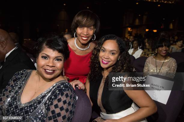 April Ryan, Baltimore mayor Catherine Pugh and Marilyn Mosby attend 2018 Urban One Honors at The Anthem on December 9, 2018 in Washington, DC.