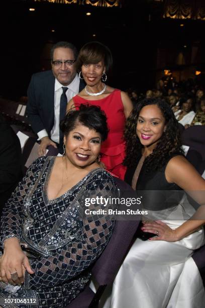 April Ryan, Michael Eric Dyson, Baltimore mayor Catherine Pugh and Marilyn Mosby attend 2018 Urban One Honors at The Anthem on December 9, 2018 in...