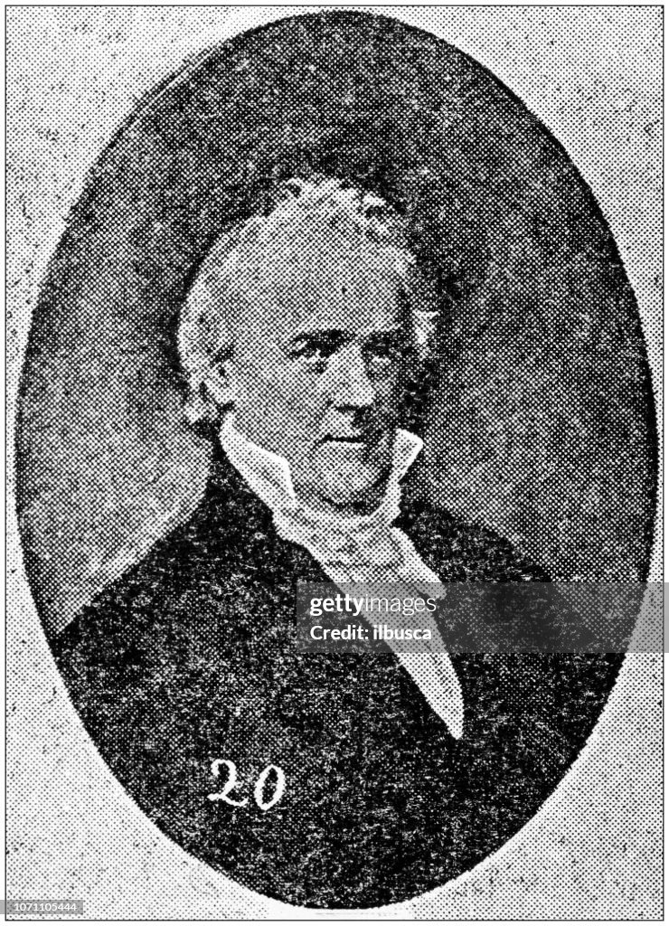 Antique portraits of important people - President of the United States: James Buchanan