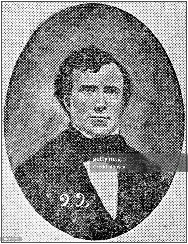 Antiguos retratos de personas importantes - Presidente de los Estados Unidos: Franklin Pierce