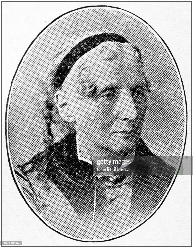 Antique portraits of important people - American authors: Harriet Beecher Stowe
