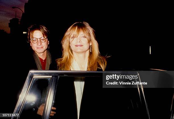 Actors Michelle Pfeiffer and Fisher Stevens attend an event circa 1979 in Los Angeles, California.