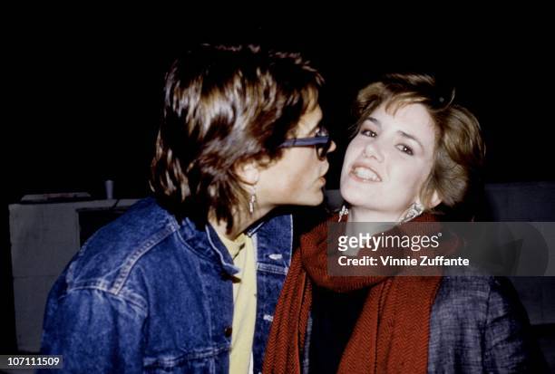 Actors Rob Lowe and Melissa Gilbert attend an event in circa 1985 in Los Angeles, California.