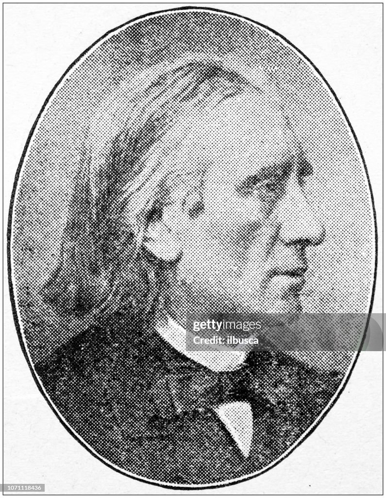 Antique portraits of important people - Composers: Franz Liszt