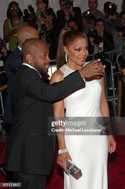 Producer Jermaine Dupri and singer Janet Jackson attend the Metropolitan Museum of Art Costume Institute Gala "Superheroes: Fashion And Fantasy" at...