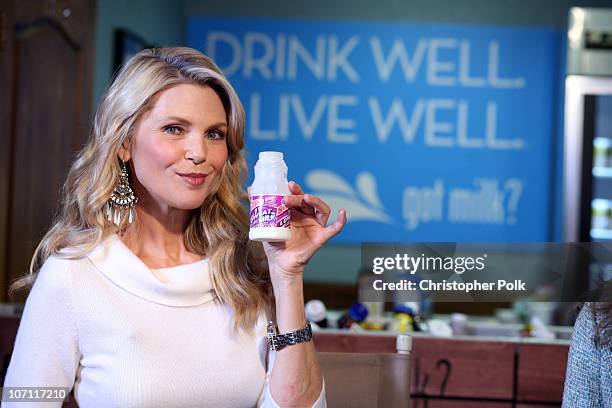 Christie Brinkley helped "reintroduce" milk as Nature's Wellness Drink today at the Sundance Film Festival with the unveil of her new Milk Mustache...