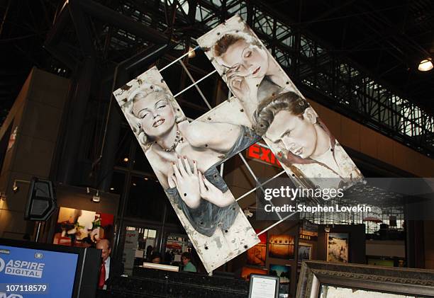 Part of the original Hollywood sign with artwork by Bill Mack