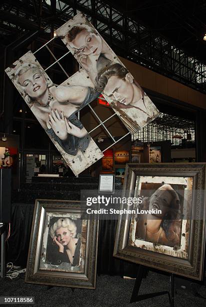 Parts of the original Hollywood sign with artwork by Bill Mack