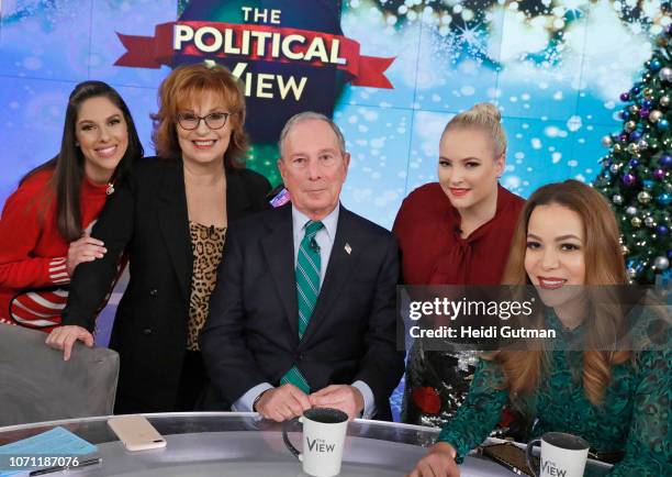 Michael Bloomberg and Aaron Sorkin are the guests today, Monday 12/10/18 on Walt Disney Television via Getty Images's "The View." "The View" airs...