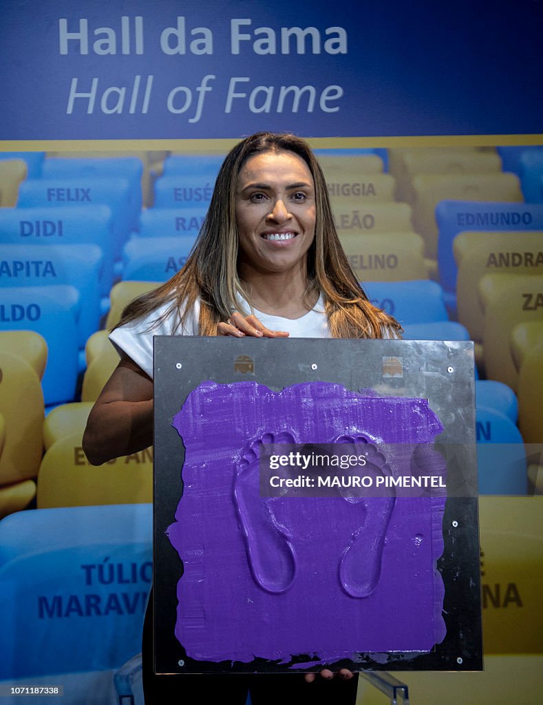 FBL-BRAZIL-MARACANA-HALL OF FAME-WOMEN-MARTA