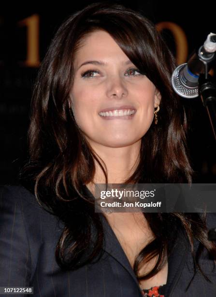 Actress Ashley Greene speaks at "The Twilight Saga: New Moon" - Cast Tour at Hot Topic on November 6, 2009 in Hollywood, California.