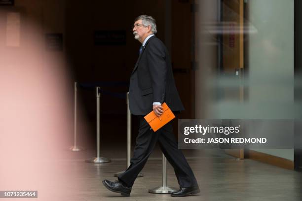 Scot Filer, CEO of Lions Gate Risk Management, exits after testifying in the bail hearing of Huawei Technologies Chief Financial Officer Meng Wanzhou...