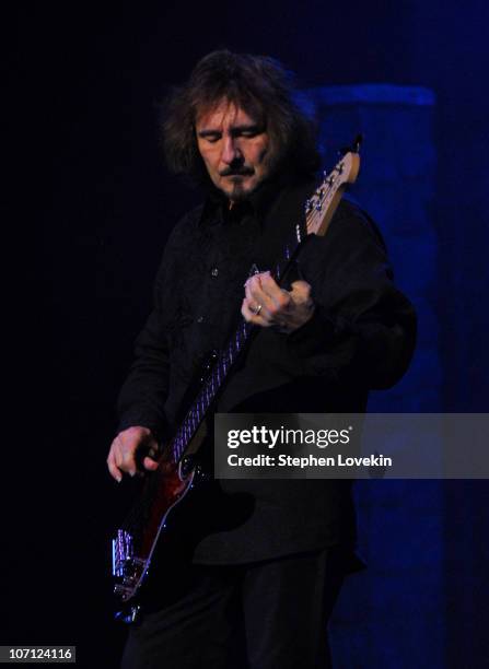 Geezer Butler during Heaven and Hell - Black Sabbath Featuring Ronnie James Dio in Concert at Radio City Music Hall in New York City - March 30, 2007...